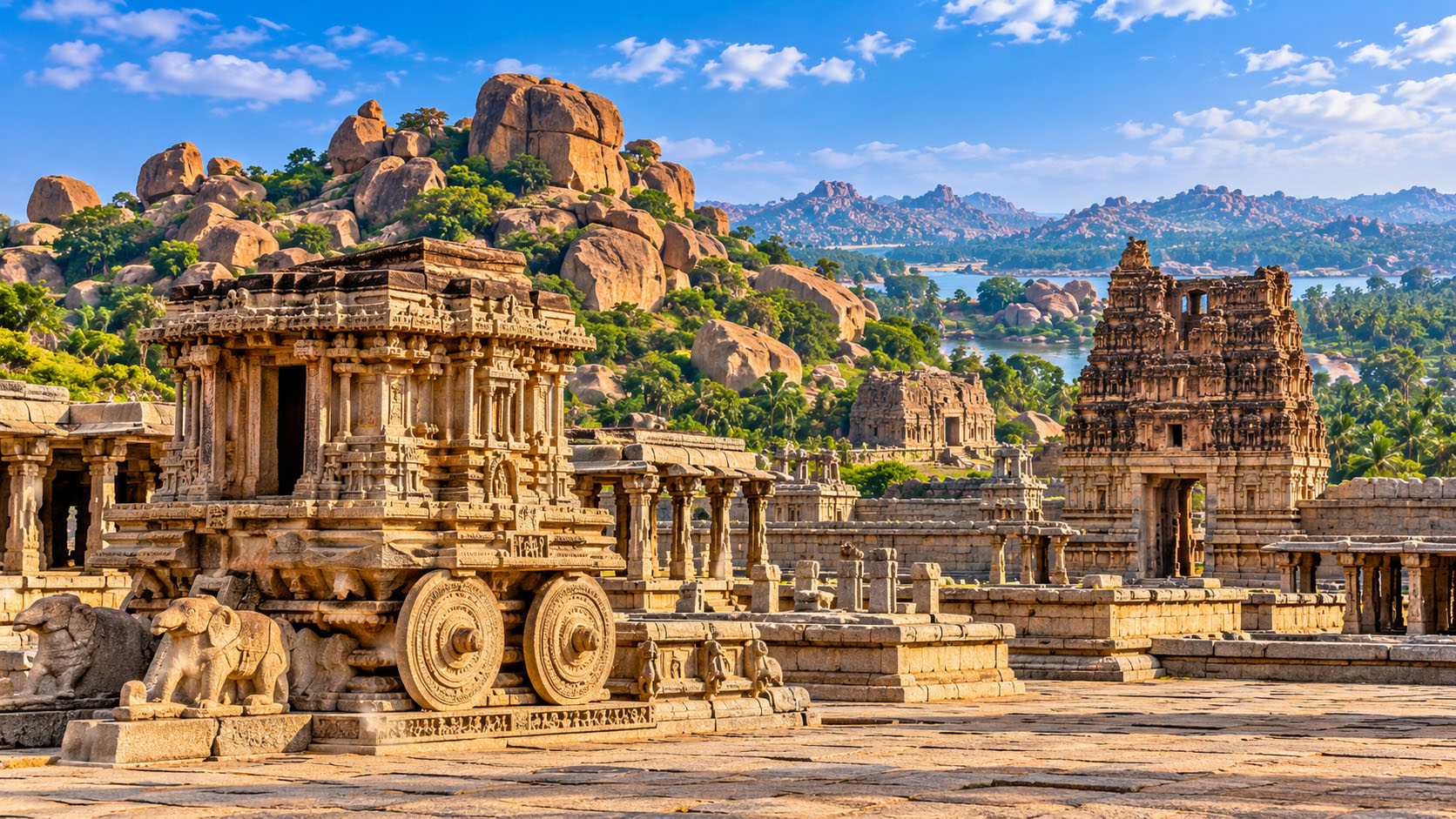 Hampi heritage monuments Karnataka