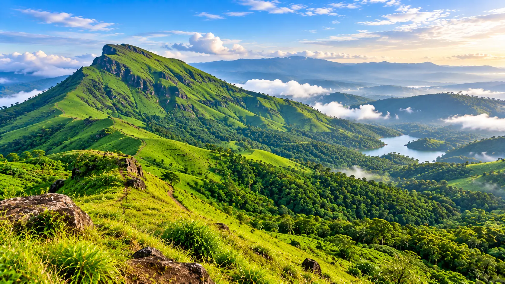 Green mountain valleys of Kudremukh