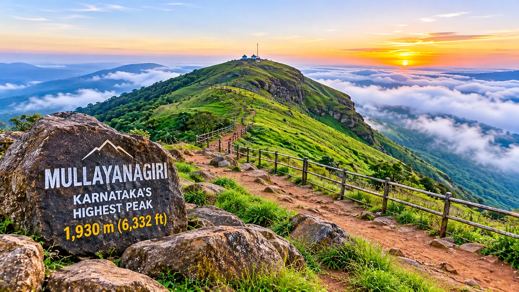 Mullayanagiri mountain peak in Karnataka